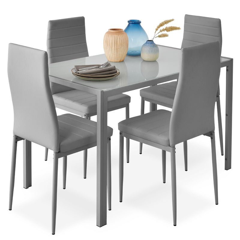 Exporttarget tempered glass dining table and chairs transparent scandinavian rectangular dining table dining tables