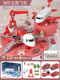 Rechargeable version [fire 4 alloy car] extra large model (gift box + 11 road signs)