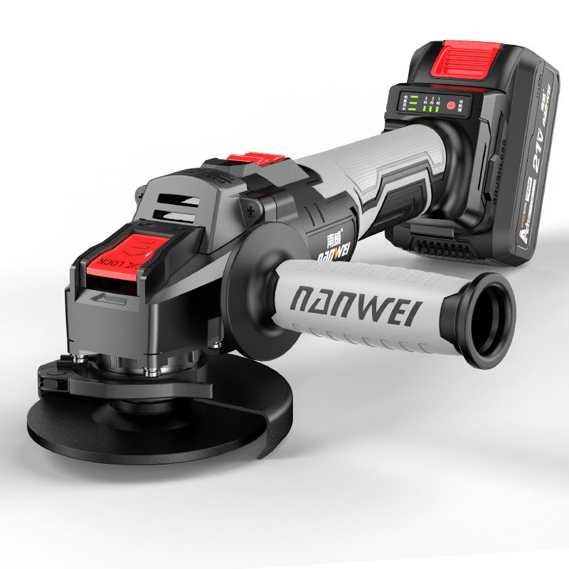 Nanwei brushless rechargeable angle grinder lithium battery multi-functional polishing and grinding cutting machine hand grinding wheel