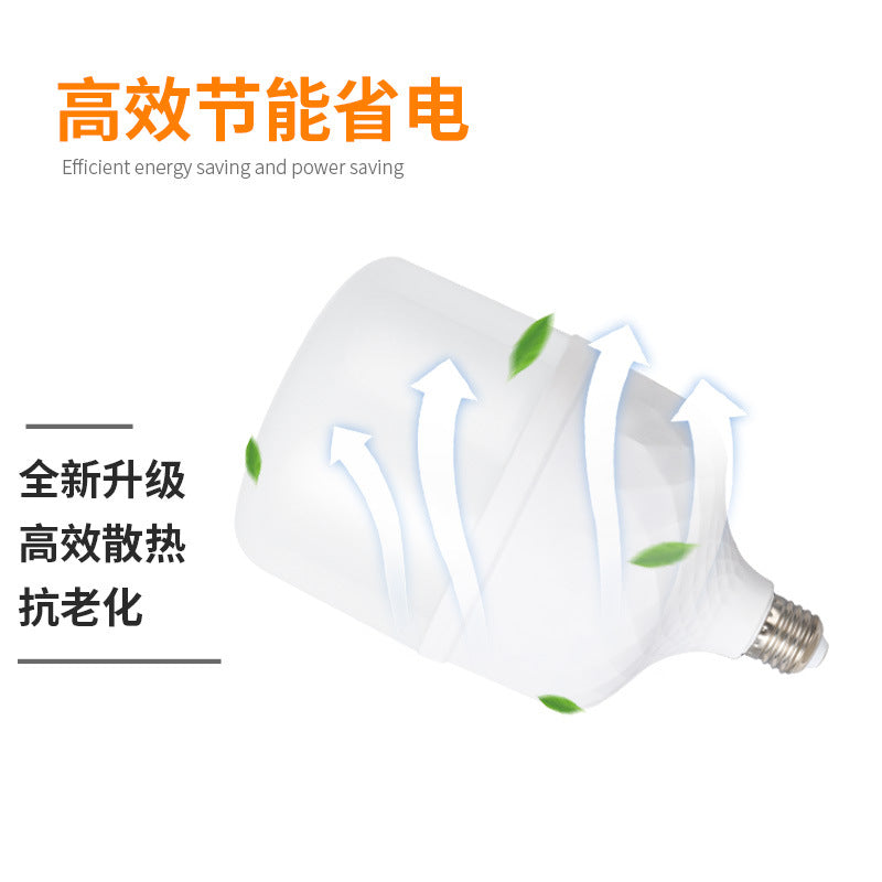 LED light bulb household E27 screw energy-saving lamp white light super bright indoor eye protection no stroboscopic high-power lighting bulb