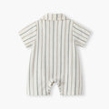 Baby clothes summernew arrival short-sleeved jumpsuit k-style gentleman cute khaki baby boy 100-day one-year-old crawling suit
