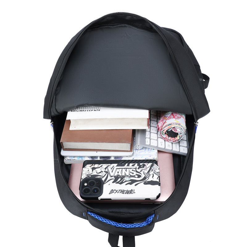 Cross-border men's large-capacity backpack business computer backpack high school student schoolbag travel backpack premium sense
