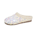 plus size baotou fur slippers for women outwearfleece-linedsequin autumn winternew arrivalstuffed cotton slippers