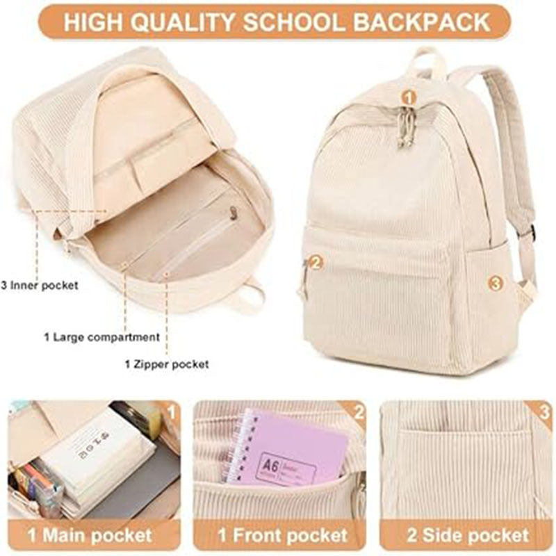 Simple and versatile backpack for men and women, high school students, junior high school students, school bags, large-capacity backpacks for men and women