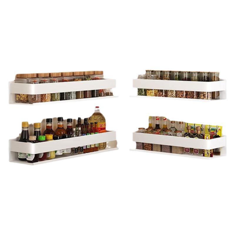 [Bathroom white rack] Bathroom toilet wall hanging No punching cosmetic rack Wash sink storage rack