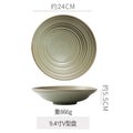 9.5inch shallow bowl-green