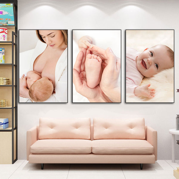 Confinement center decorative painting baby breastfeeding delivery room hanging painting mother and baby care room postpartum repair publicity mural