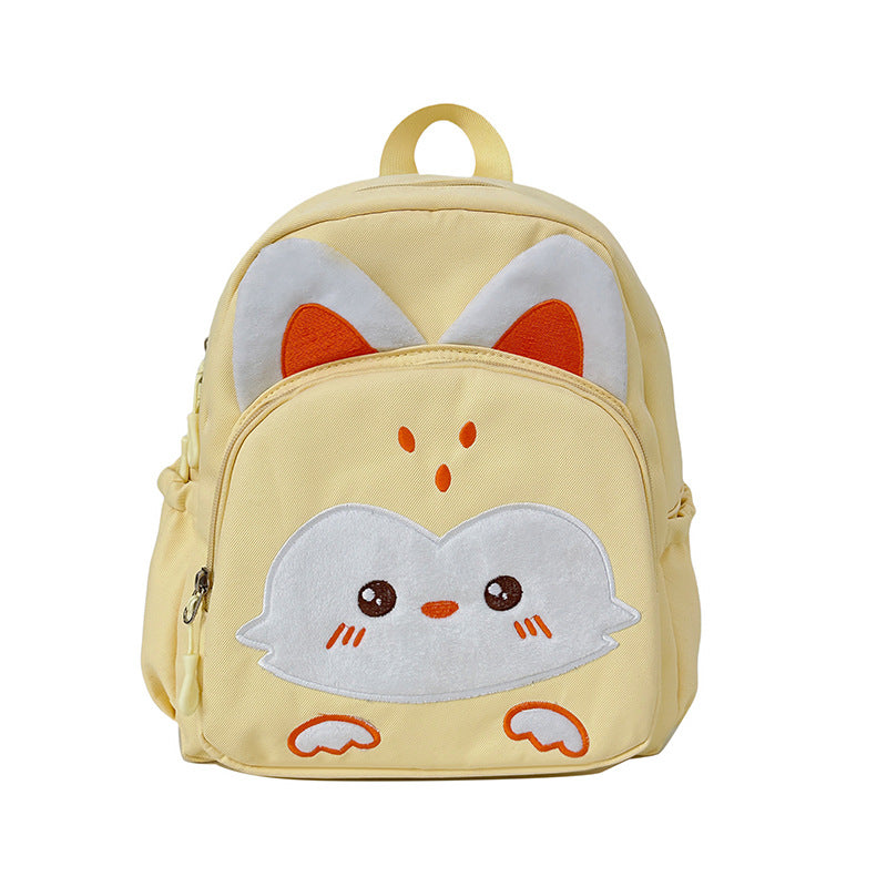 New cute cartoon kindergarten schoolbag cute baby small backpack contrasting colors children's travel research casual backpack