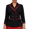 Autumnew arrivalpatchworkcontrast colorsuitoutwear waist slimming lookelegantwork clothingsuittops blazer