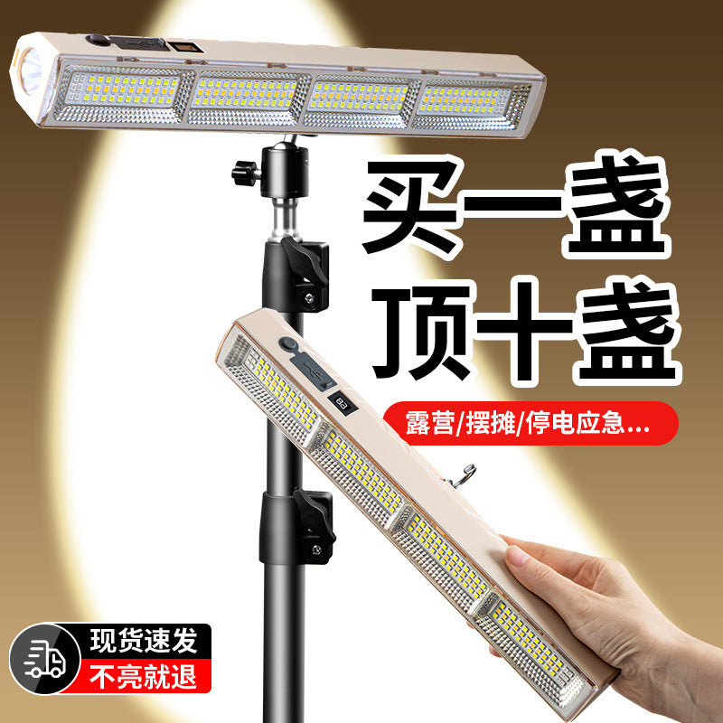 Rechargeable outdoor lighting - portable camping magnetic tent light - power outage home emergency light with extra-long battery life