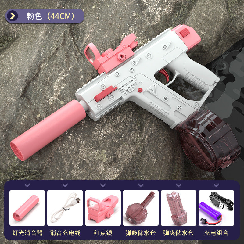 new product kidssummer fully automatic continuous charging space electric water gun glock boy water toy