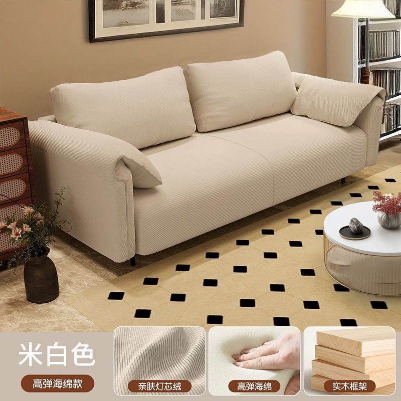Sofa living room small apartment rental apartment bedroom double three-person clothing store reception rest area fabric sofa
