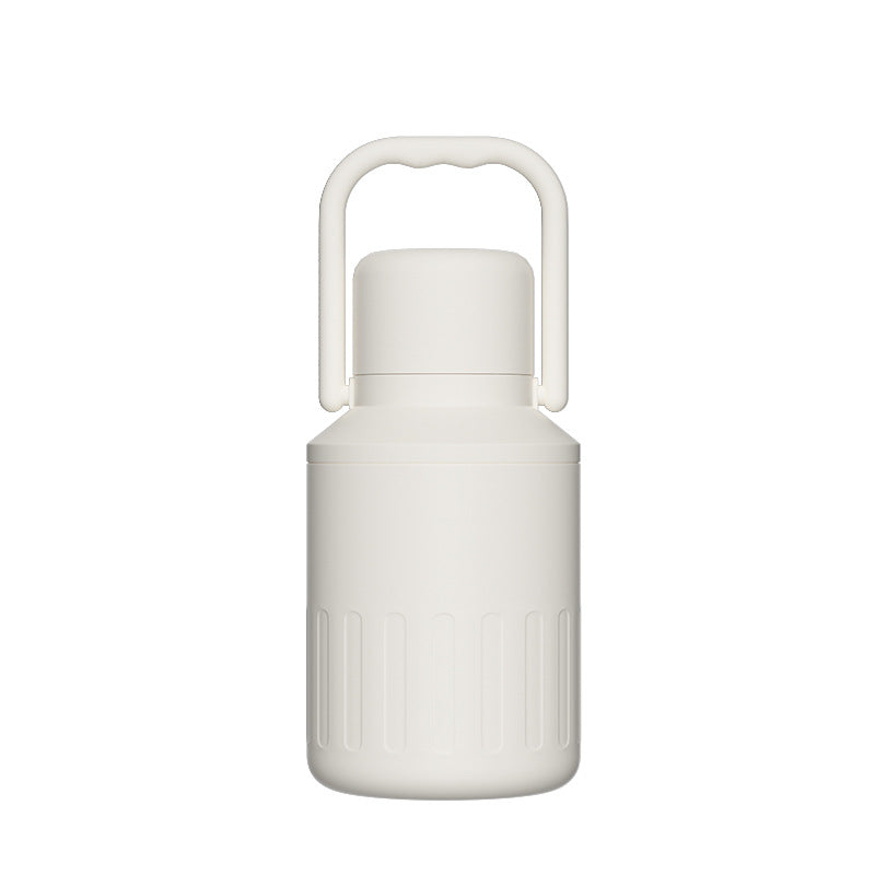 316 stainless steel thermos cup portable carrying kettle large capacity women's cup outdoor good-looking double drinking handle kettle