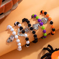 Halloween pumpkin bracelet wholesale fashion cross-border jewelry women's new ghost face skull bat pendant bracelet accessories