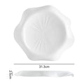 Minimalist pure white ceramic dinnerware set for home, restaurant, and hotel use - porcelain plates, creative plating, and dessert bowls