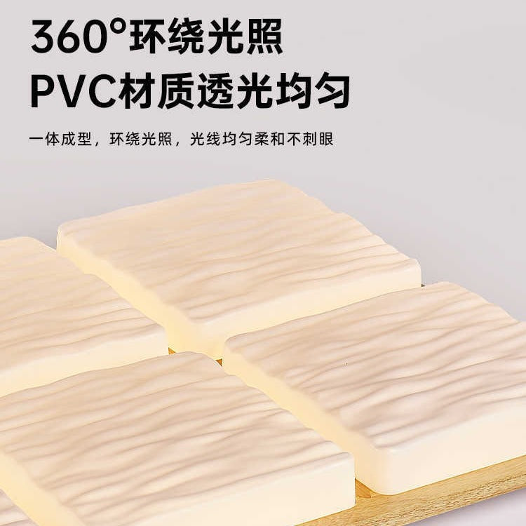 Living room main light Japanese style bedroom light wabi-sabi wind ceiling light log wind lighting atmospheric hall light cream wind lighting