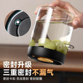 Coffee bean airtight canister with spoon, vacuum storage jar, glass tea canister, food storage container, household milk powder storage container