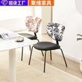 Factory direct wholesale: customizable italian minimalist modern chairs - nordic style light luxury dining chairs with backrest