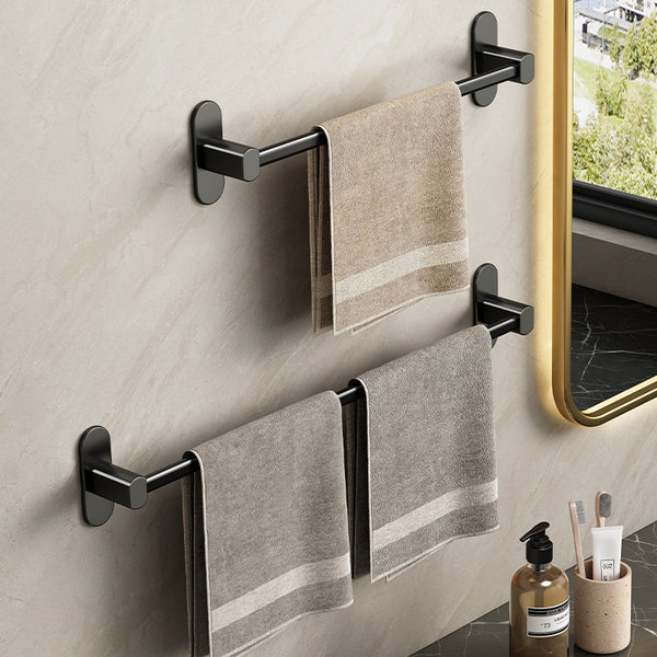 Towel rack No punching toilet hand towel Bath towel hanger Toilet bathroom rack Wall hanging single bar Towel bar