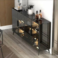 Rock slab sideboard all-in-one wall-mounted accessible luxuryclassycasual wine cabinet kitchen cupboard tea cabinet for home storage cabinet