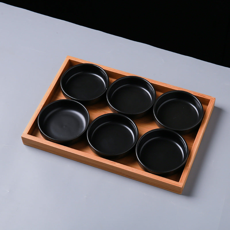 Flavor plate combination ceramic seasoning plate sauce small plate for home cold dish plate snack plate tray wholesale food grade