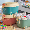 Household movable toy storage box daily storage box baby clothes cabinet snacks lego building blocks plastic basket