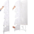 【foldable & no assembly】wrought iron bathroom corner shelf - freestanding organizer for bathroom, toilet, and kitchen