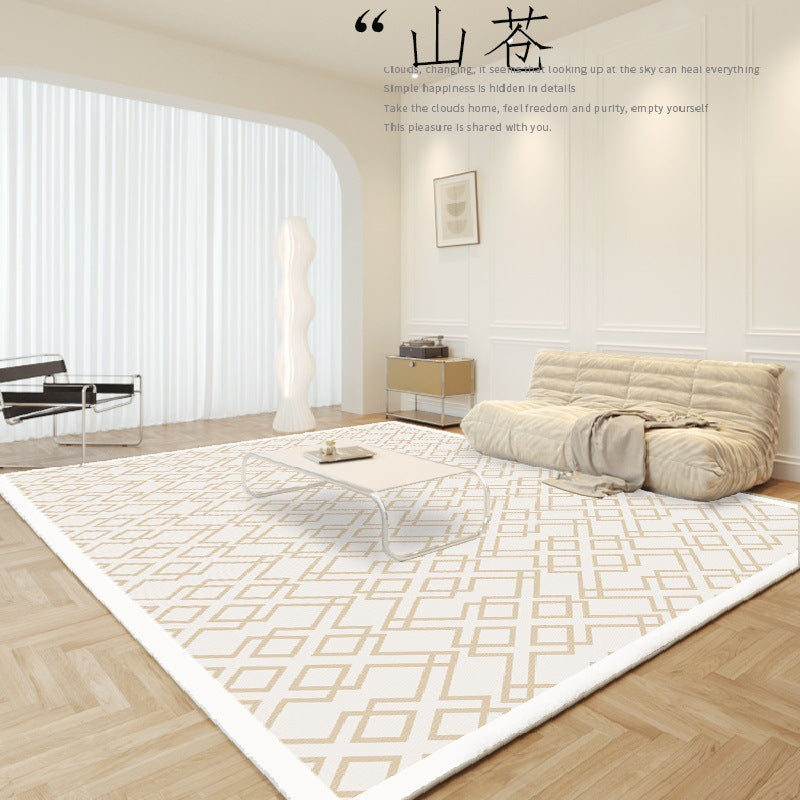 Sofa rug, light luxury, high-end living room bedside rug, bedroom anti-fall ins coffee table rug, simple modern household floor mat