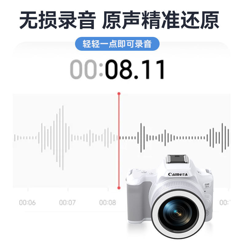 New 48mp 2k ultra hd mini digital camera - portable dual-lens dslr for students, with video recording
