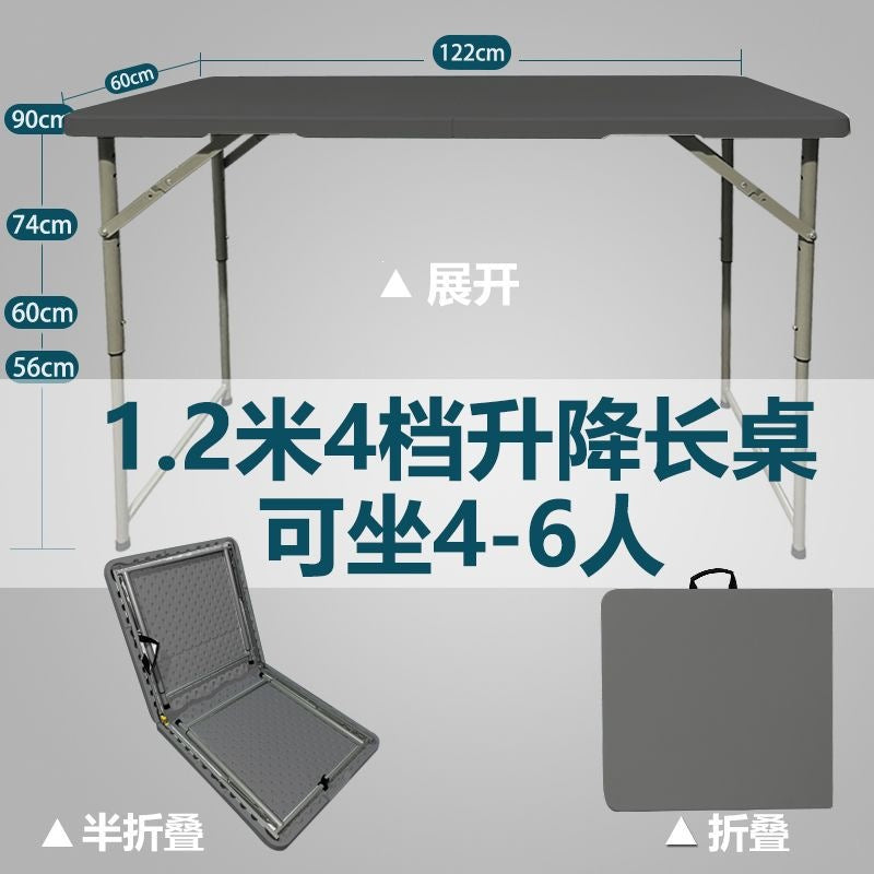 Folding desk portable training table home table outdoor night market stall small apartment dining table