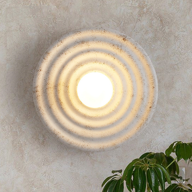 Wabi Sansi wind wall lamp Japanese simple corridor aisle living room background wall lamp designer retro bedroom bedside wall lamp
