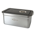 304 stainless steel food storage container - commercial grade, large capacity, rectangular kitchen organizer, lunch box with lid, airtight sealed storage box