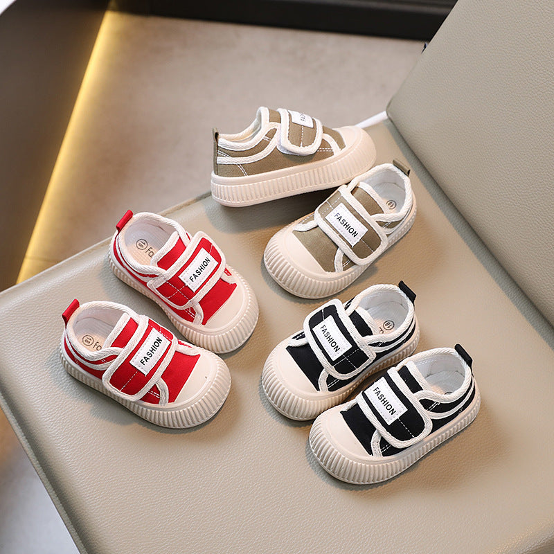 spring/autumn collection: kids' canvas shoes - boys' casual shoes, shell toe girls' biscuit shoes, soft sole baby shoes