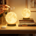 Desk lamp bedside lamp moon lamp moon ins girl gift atmosphere lamp romantic bedroom rechargeable night light 5u