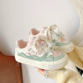 Dopamine hot-selling sneakers women's 2026new arrivalbowsthick solewhite shoeseasiest for matchniche style shoes bread shoes