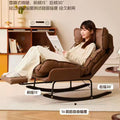 Rocking chair recliner - adult size, fully reclining, suitable for lounging and sleeping - balcony single seater leisure chair, living room nap sofa, lazy rocking chair - direct from the manufacturer
