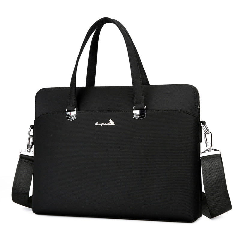 New briefcase Fashion trend Business Oxford cloth File bag Large capacity bag Laptop bag Crossbody bag