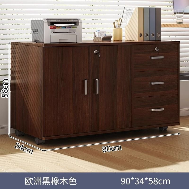 File cabinet table storage rack wooden side cabinet with lock storage cabinet storage cabinet office desk storage cabinet information cabinet