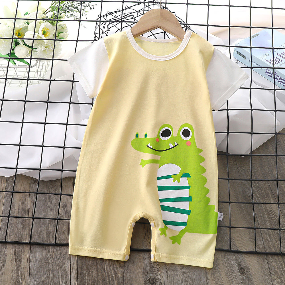 infant romper - new summer collection: korean style, lightweight short-sleeve bodysuit for baby boys and girls