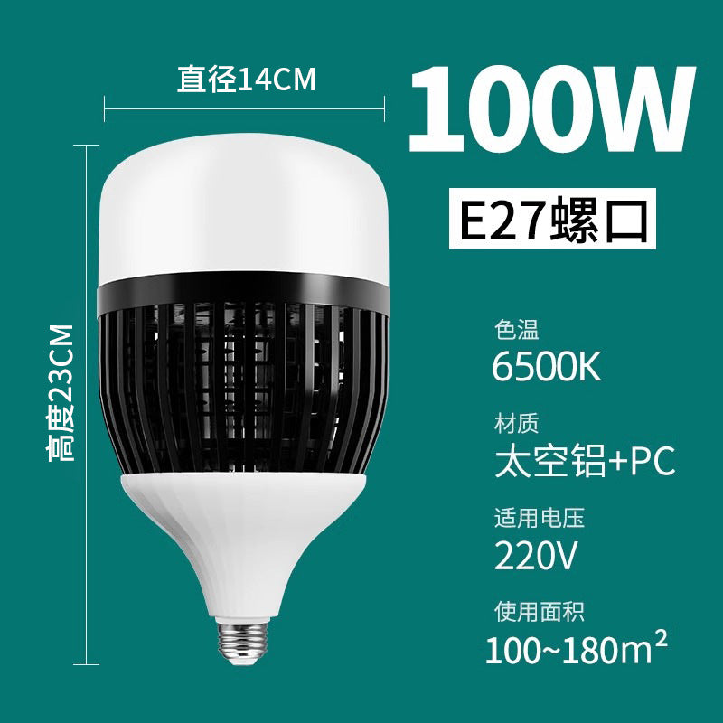 High-power led energy-saving bulb, super bright e27 screw base, 200w globe bulb for home, factory, workshop, and industrial lighting