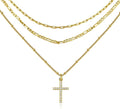 amazon new arrival round paper clip chain pendant necklace women's stainless steel trendyfashionpopular necklace