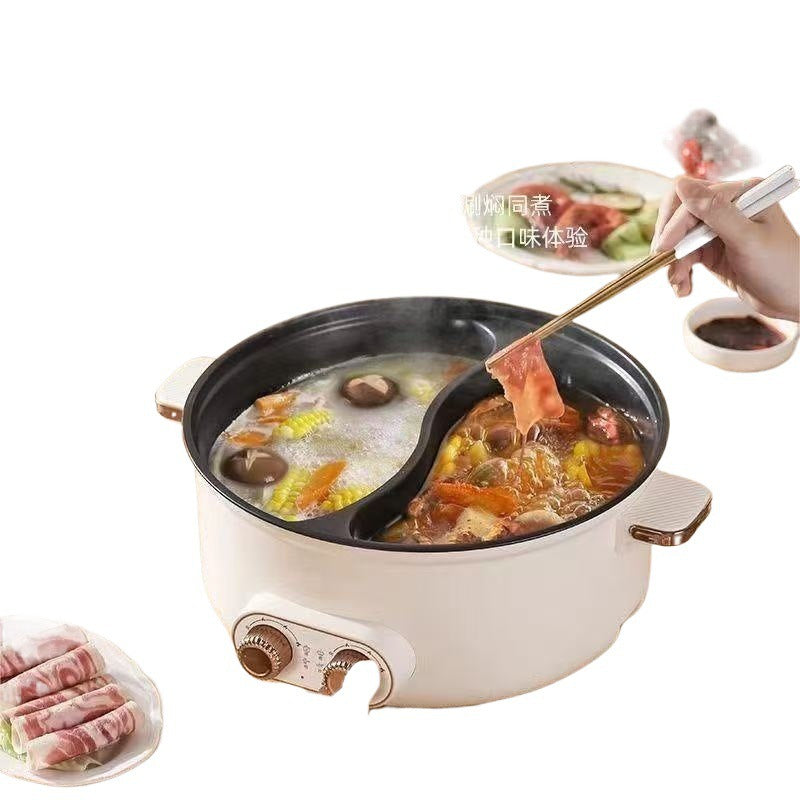 New arrival yuanyang electric hot pot for home multi-function all-in-one dual-control yuanyang pot high-power electric hot pot aliexpress