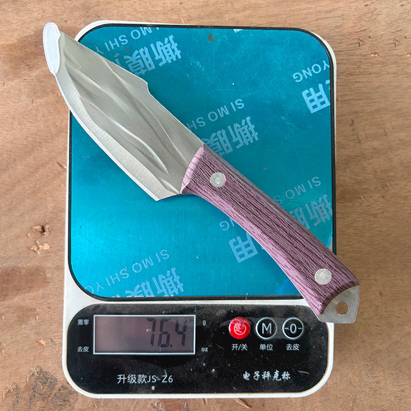 Camping style knife, mongolian handle meat knife, multi-purpose pocket knife, hand-pulled meat, meat cutting, meat deboning knife, multi-functional knife set
