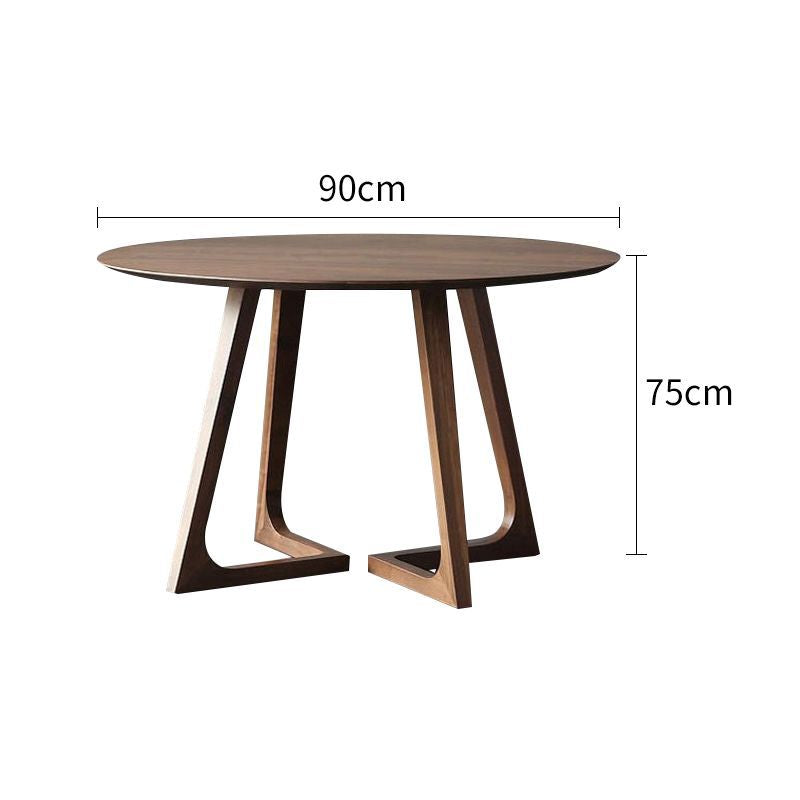Scandinavian solid wood round table japanese style original solid wood casual modern book dining table and chair combination negotiation coffee round table b&b