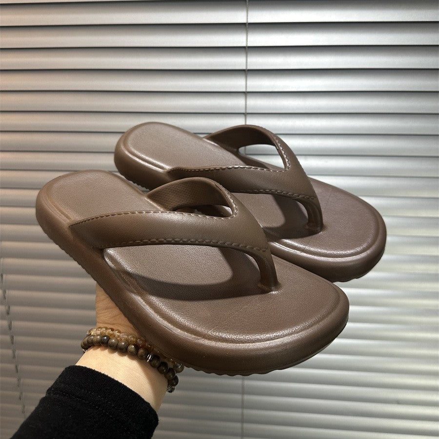Eva flip-flops women's summer 2026 new french style flat bottom outdoor summer sandals beach wear fashion