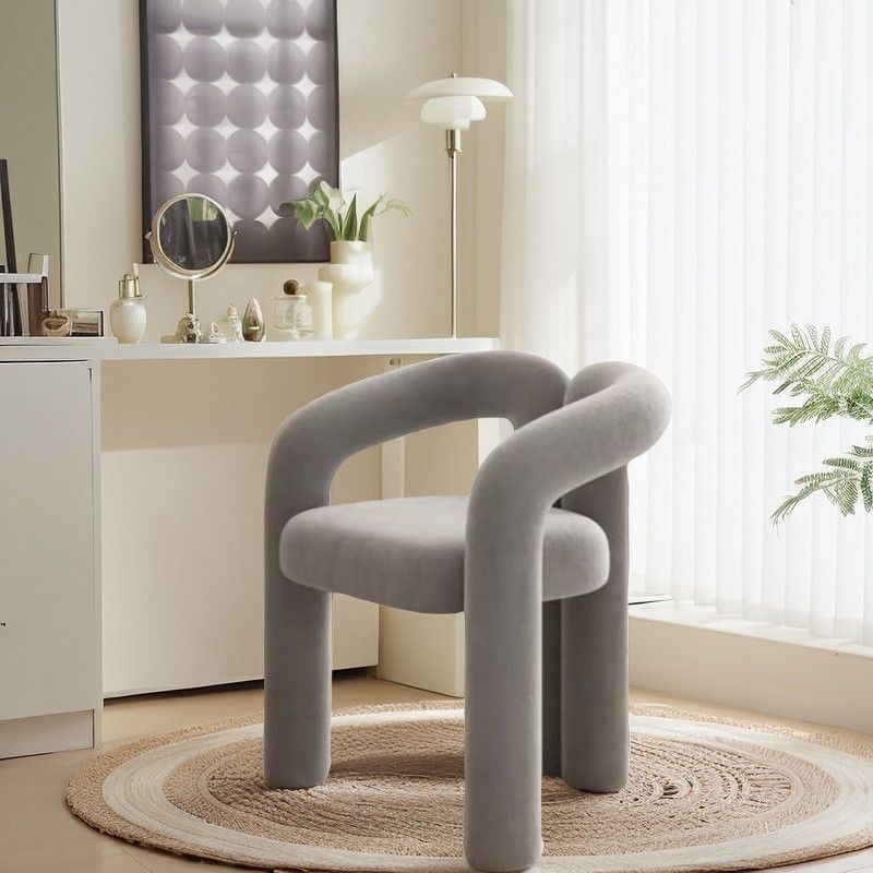 Cosmetic cream internet celebrity dressing designer casual bedroom home chair modern light luxury manicure backrest dressing chair