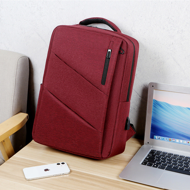 Spring new models, business travel backpack usb charging backpack casual versatile household travel bag trade