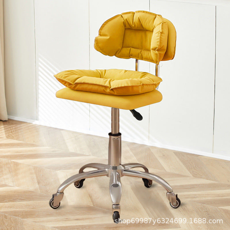 Beauty Chair Nail Art Eyelash Stool Barber Shop Backrest Lifting Chair Household Girls Bedroom Dressing Stool