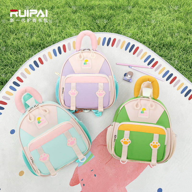 Rui brand children's schoolbag girl baby out small backpack boys schoolbag backpack kindergarten schoolbag women