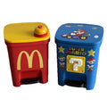 Maimai trash can with lid, cute and childlike, for home, living room, bedroom, silent, large capacity, bathroom, kitchen